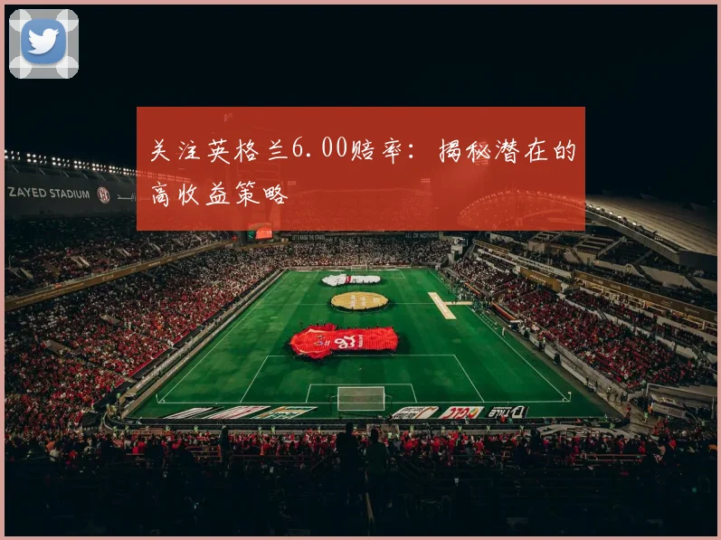 关注英格兰6.00赔率：揭秘潜在的高收益策略