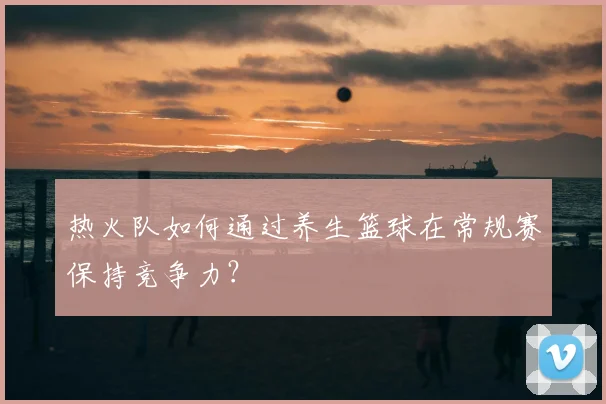 热火队如何通过养生篮球在常规赛保持竞争力?